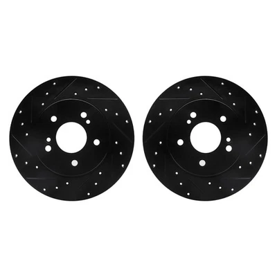 For Mercedes-Benz SL500 96-98 R1 Concepts Drilled & Slotted Rear Brake Rotor Set - Image 1 of 2