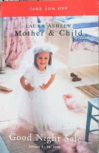 ~ Rare Vintage 2000 Laura Ashley Mother & Child Good Night Sale Catalog    ~ - Afbeelding 1 van 14