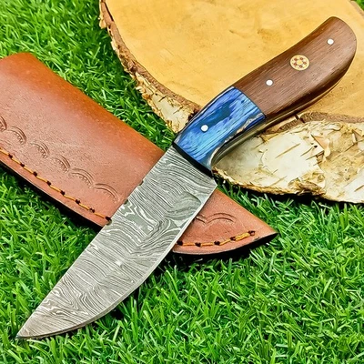 Premium Handmade Damascus Steel Hunting Knife – Bowie Knife W/Sheath Z-5392 - Image 1 of 4