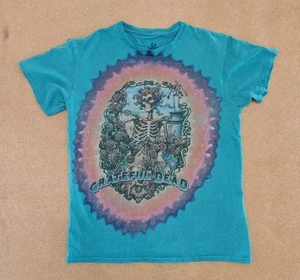Liquid Blue Grateful Dead Bertha Skeleton T-Shirt Tie Dye Graphic Tee Size Small - Picture 1 of 4