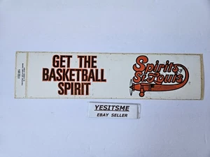 Vintage 70er ABA Spirits of St. Louis Autoaufkleber Get The Basketball Spirit - Bild 1 von 6