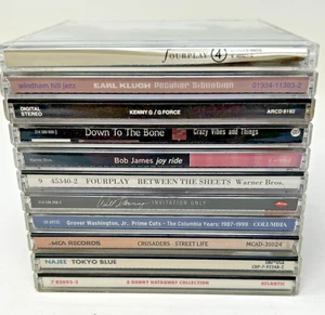 11 CD Lot - JAZZ - Donny Hathaway NAJEE Crusaders Fourplay Kenny G Bob James +++ - Foto 1 di 23