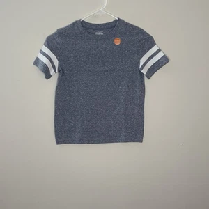 NWOT Boys Size 6 Tshirt Blue With Stripes Heather Blue School Fall Church E4 - Picture 1 of 8