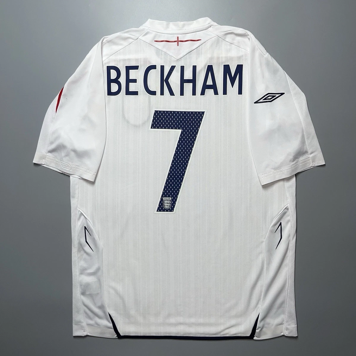 Beckham ユニフォーム umbro イングランド代表 05/07 ユニフォーム ホーム 長袖 7.ベッカム