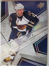 2008-09 SPxcitemeNT ILYA KOVALCHUK # X24 , THRASHERS !! BOX 7