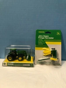 John Deere/ERTL Tractor #8400R and Vintage Forage Harvester #566 - Picture 1 of 8