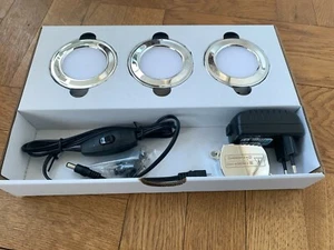 Lámpara LED empotrada iluminación de vitrina SLV iluminación de armario cocina juego de 3 - Imagen 1 de 6