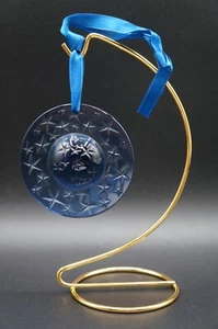 Lalique Noel 1993 Constellation Stars Moon Blue Christmas Ornament. #1 - Picture 1 of 7