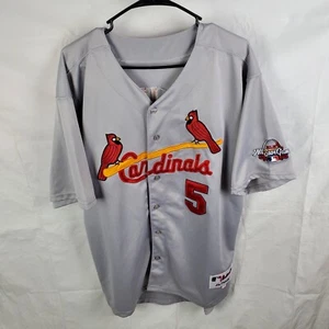 Majestic Jersey Men's 52 Gray St. Louis Cardinals Albert Pujols #5 2009 All Star - Picture 1 of 13
