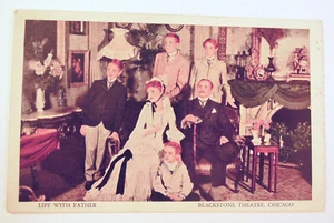 Leben mit Vater Blackstone Theaterstück Chicago Illinois Vintage Postkarte 1920er - Bild 1 von 2