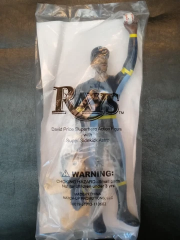 Tampa Bay Rays David Price Superhero Action Figure with Super Sidekick Astro Dog Cover