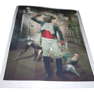 Chimpanzee as Napoleon GLOSSY Print 8.5x11" - Image 1 of 4