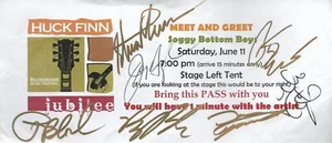 Meet & Greet Pass * por Soggy Bottom Boys (2016) Original Firmado - Imagen 1 de 1