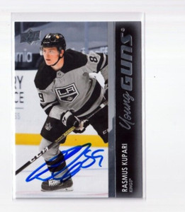 RASMUS KUPARI autographed '21/22 LA LOS ANGELES KINGS "Young Guns" rookie card