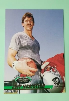 1993 Stadium Club Football Card #330 Jeff Hostetler - Los Angeles Raiders  - Image 1 of 2