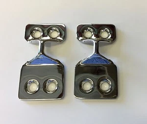 55 56 57 Chevy Wagon & Nomad Tailgate Striker Plates NEW 1955 1956 1957 - Bild 1 von 7