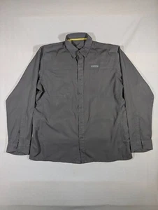 Simms Shirt Men Button-Up Long Sleeve Fishing Vented Boating Guide Series Gray - Picture 1 of 9