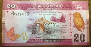 Ticket New Of 20 Rupees 2015 Sri Lanka Very Colourful UNC (Bill 29) - Picture 1 of 5