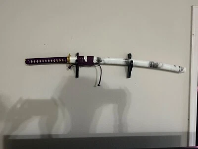 Espada Katana Japonesa Forjada a Mano 1095 Acero Alto Carbono Full Tang Oro Púrpura Foto 1 de 4