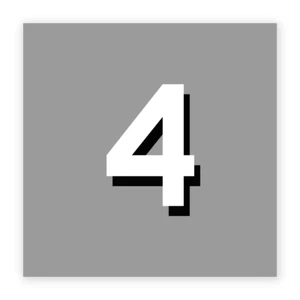 4 Hull Number Decal - US Navy Ship Decal - Model Kit Decal - USN Veteran Decal - Picture 1 of 1