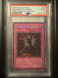 2003 Judgment of Anubis Dark Crisis DCR-105 1st Edition Secret Rare PSA 4 - Picture 1 of 2