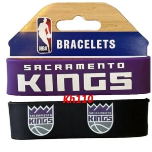 Sacramento Kings NBA Rubber Silicon Bracelet Wristband 2-Pack - Picture 1 of 7