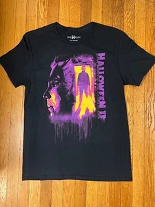 T-shirt Halloween II Michael Myers nero viola film horror 2 anni '80 NUOVA - Foto 1 di 12