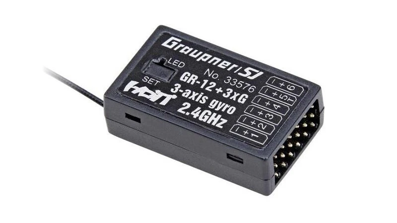 Graupner GR-12 + 3xG HoTT- 2.4 GHz Empfänger #33576 - Bild 1 von 1