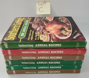 Southern Living Annual Recipes Cookbooks 1982-1996 lot of 6 Oxmoor House Old - Picture 1 of 12