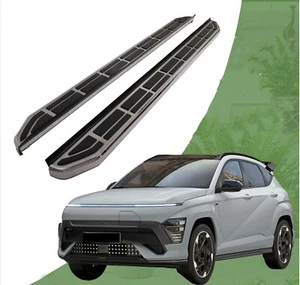 2PCS Running Board fits for Hyundai KONA 2024 2025 Side Step Nerf Bar Aluminum - Picture 1 of 5
