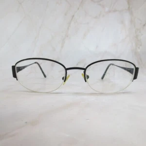 Catherine Deneuve Eyeglasses Frame Women's Matte Black Half Rim Oval 50-18-135 - Picture 1 of 8