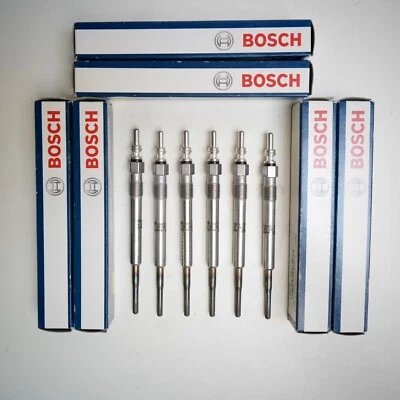 6X bougie prechauffage Bosch 0250202102 Y501U 0100226338 Audi Volkswagen 2.5 Tdi - Photo 1/4