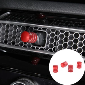 For Toyot@ Civic 2022 Air Conditioner Lever Trim Cover Aluminum Alloy Red 4PCS - Picture 1 of 11
