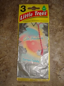 Little Trees Cotton Candy Air Freshener Fragrance 3 Pack - Picture 1 of 1