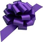 Large Pull Bows Ribbons Wrap Purple 50mm Satin Wedding Gifts Wrap Decoration 60