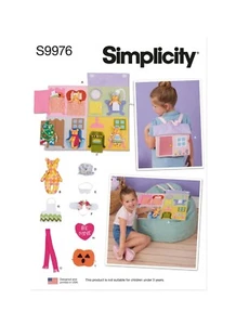 New Simplicity Pattern 9976 Doll House Backpack Bear Toy Play Toys - Picture 1 of 3