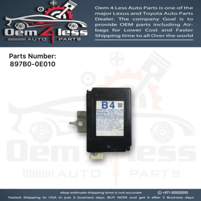 Lexus RX400h Anti-Theft Alarm Control Unit 2006, 2007, 2008 OEM 89780-0E010 - Image 1 of 4