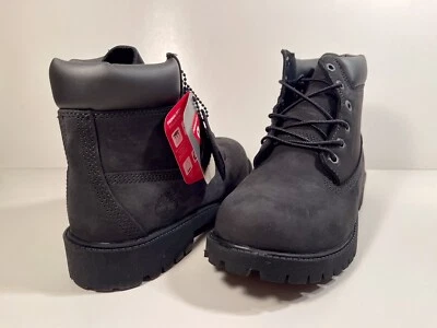 Timberland, 6 In Premium Waterproof Boot, Black Nubuck, Junior’s Size 7, 12907 - Image 1 of 4