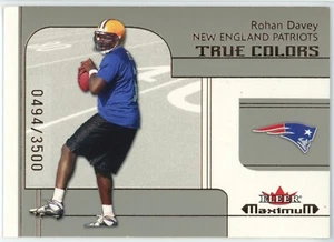 2002 Fleer Maximum True Colors #265 Rohan Davey RC, LSU Tigers #/3500 - Picture 1 of 2