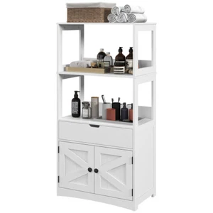 MDF Bathroom Cabinet Storage Cabinet White - Picture 1 of 7