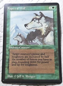 ASPECT OF WOLF Beta MTG Magic The Gathering MP - Picture 1 of 2