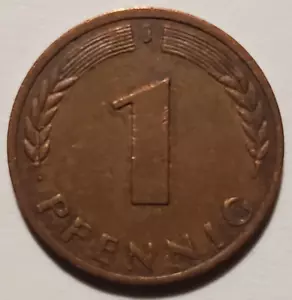 #I, B, Münze, Coin, Bundesrepublik Deutschland, 1 Pfennig 1950 J - Bild 1 von 2
