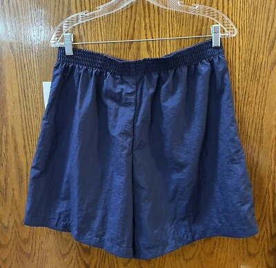 Shorts feminino Catalina vintage bolsos de náilon tamanho 14W/16W 31" cintura não esticada - Imagem 1 de 4