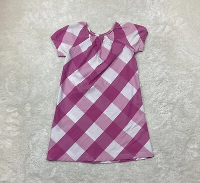 Chez Ami Patsy Aiken Girls Size 8 Short Sleeve Round Neck Pink White Check Dress - Image 1 of 4