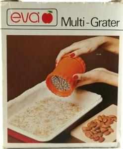Vintage Eva Multi Grater Stainless Steel Blade Food Grater Cheese Grinder White - Picture 1 of 5
