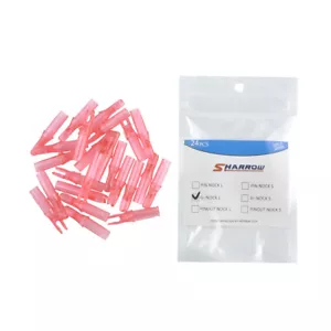 24pcs Archery Arrow Nocks Insert ID6.2mm Arrow Tips Plastic Shaft Bow Hunting - Picture 1 of 20