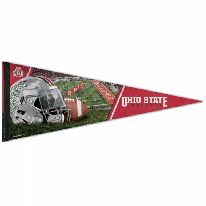 OHIO STATE BUCKEYES PREMIUM QUALITY PENNANT 12"X30" BANNER NCAA - Image 1 of 1