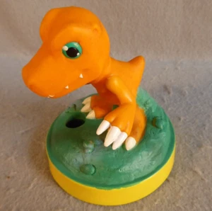 Digimon Digital Monsters Agumon Tumbler Topper Lid Only NO Cup Or Straw!! - Picture 1 of 6