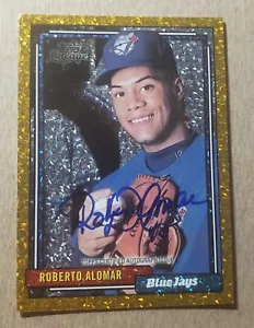 2011 Topps Lineage Gold Canary Diamond Roberto Alomar Auto /10 Toronto Autograph - Picture 1 of 2