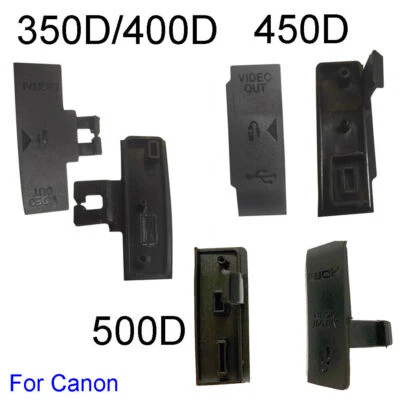 Camera USB HDMI Port Rubber Cover Door for Canon EOS 350D 400D 450D 500D Repair - Image 1 of 2
